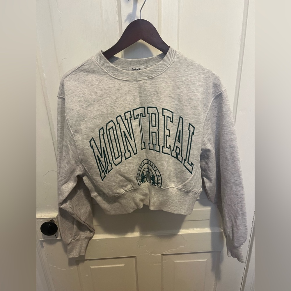 Garage Montreal cropped crewneck sweatshirt - Picture 2 of 4